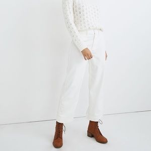 Madewell Emmett Wide Leg Crop Corduroy